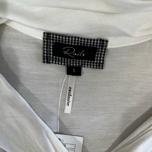 NEW ANTHRO Rails Romantic Casual Soft Pleated Flutter Lightweight T-Shirt S NWT - Picture 12 of 15